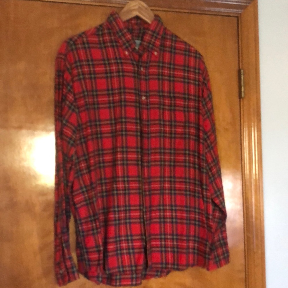 Viyella cotton wool blend button down shirt